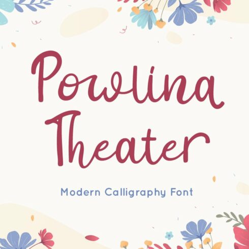Powlina Theater - Calligraphy Font cover image.