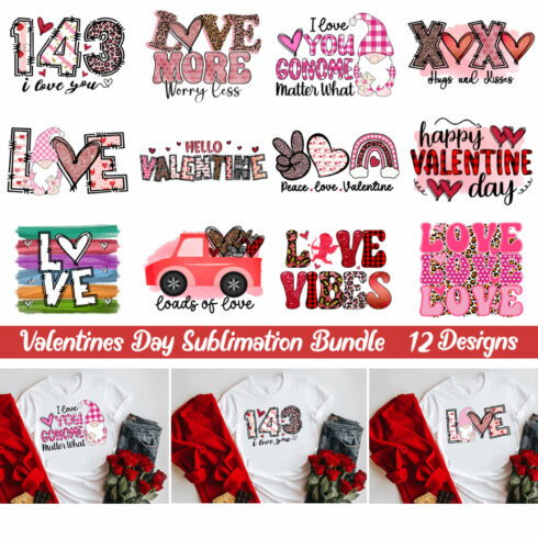 Valentines Day Sublimation Bundle cover image.