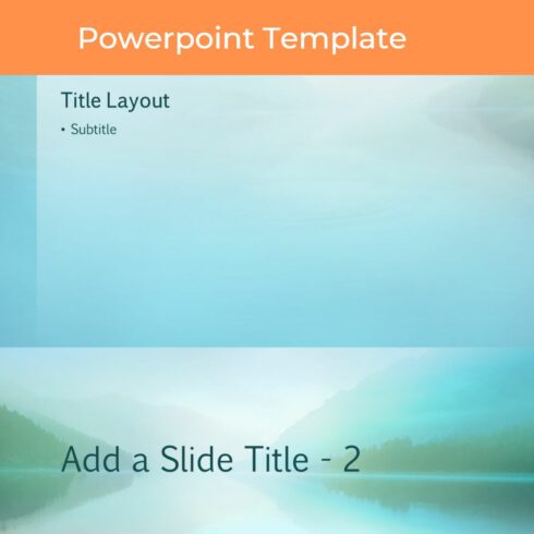 Serenity PowerPoint Presentation Template cover image.