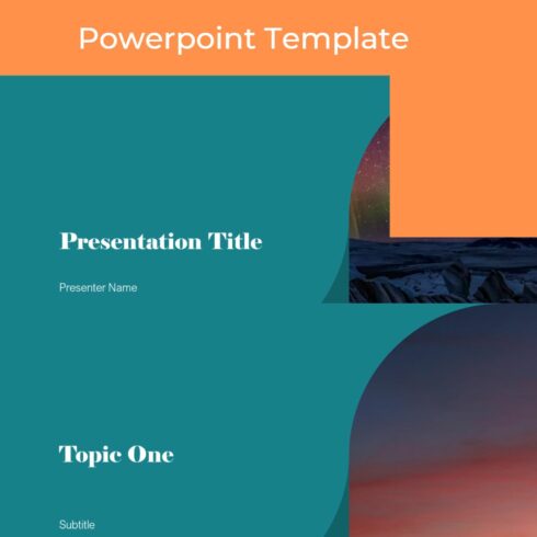 Mod Overlay PowerPoint Presentation Template cover image.