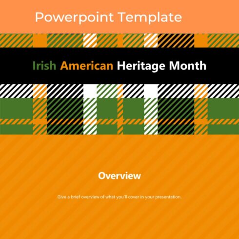Irish American Heritage Month PowerPoint Presentation Template cover image.