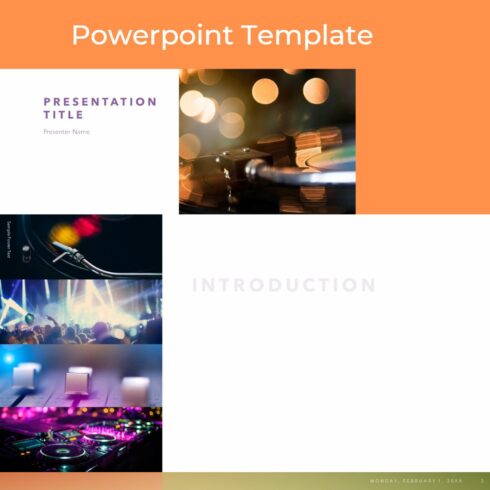 Gradient Rise PowerPoint Presentation Template cover image.