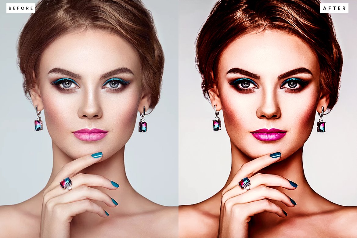 Skin Retouching Photoshop Actionpreview image.