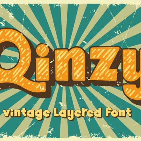 Qinzy - Vintage Font cover image.
