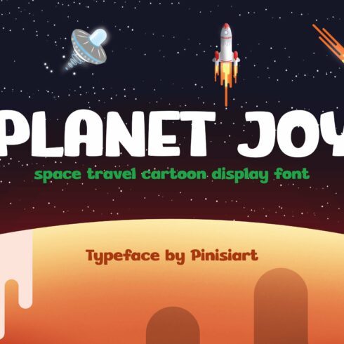 Planet Joy – Cartoon Display Font cover image.