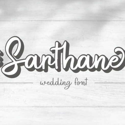 Sarthane - Wedding Font cover image.