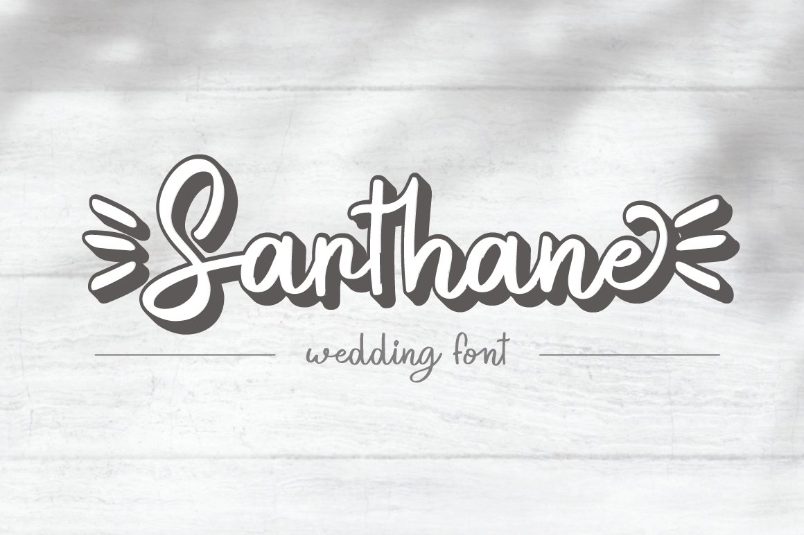 Sarthane - Wedding Font cover image.