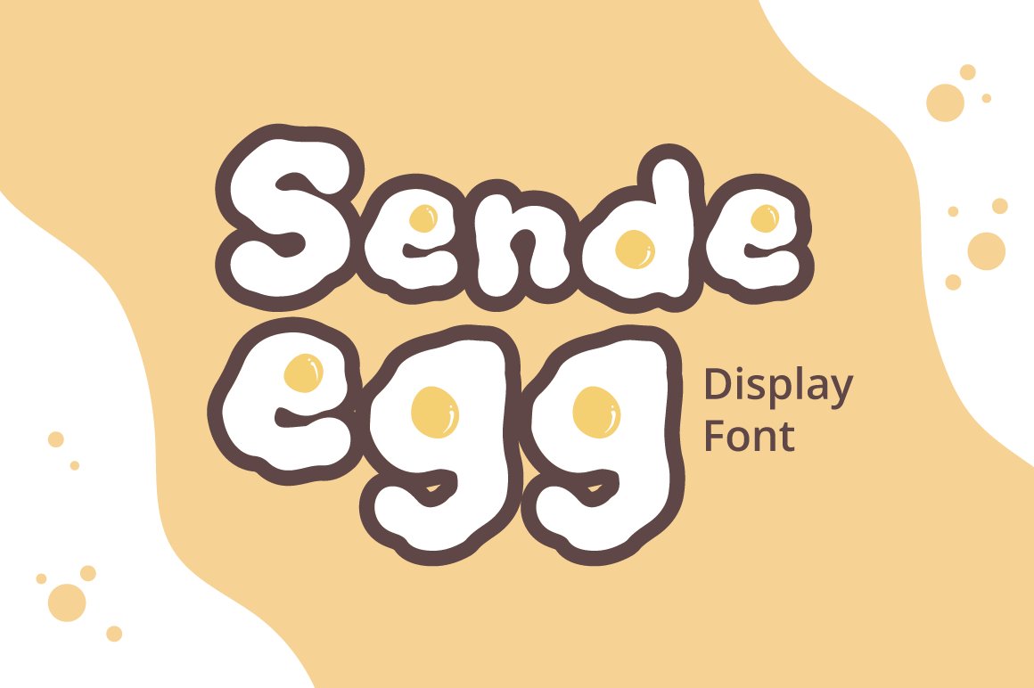 Sende Egg - Display Font cover image.