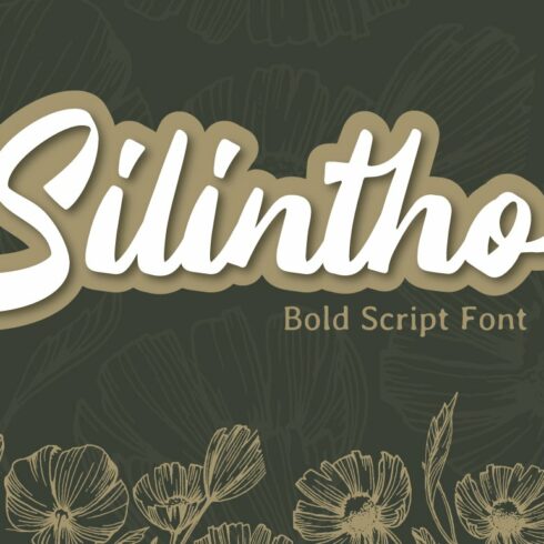 Silintho - Bold Script font cover image.