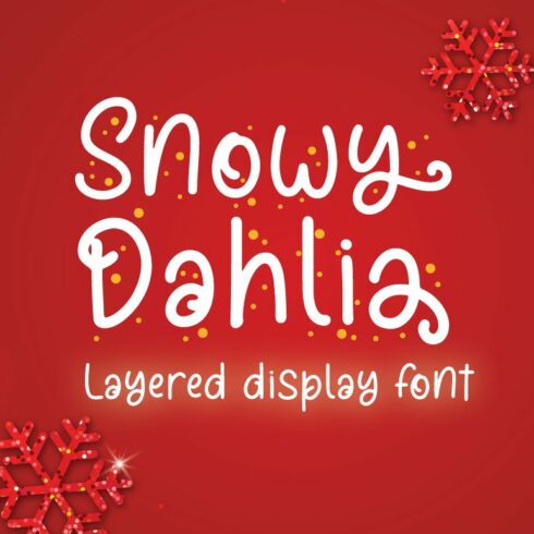 Snowy Dahlia - Christmas Font cover image.