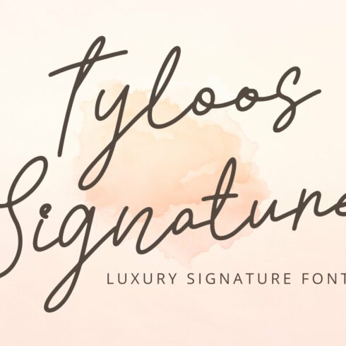 Tyloos Signature - Signature Font cover image.