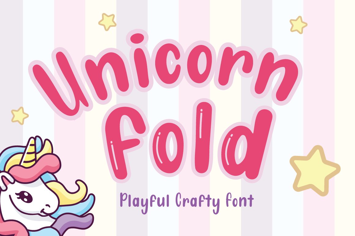 Unicorn Fold - Display Font cover image.