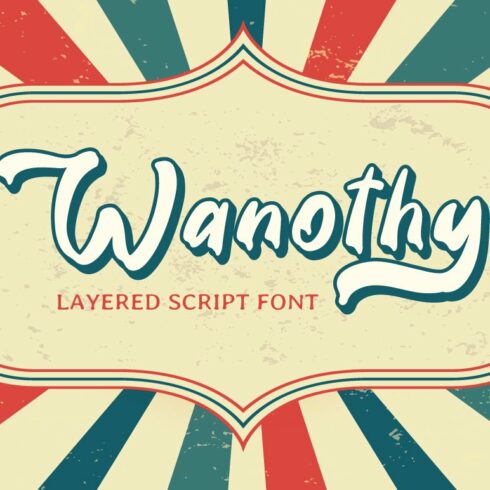 Wanothy - Vintage Font cover image.