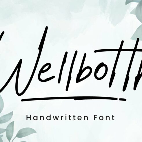 Wellbotth - Handwritten Font cover image.