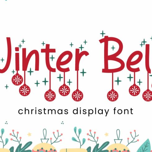 Winter Bells - Christmas Font cover image.