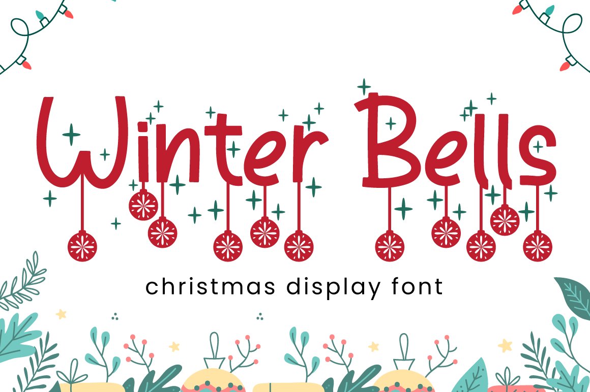 Winter Bells - Christmas Font cover image.