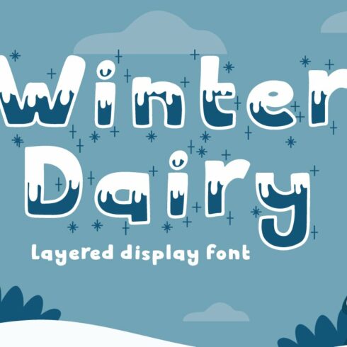 Winter Dairy - Christmas Font cover image.