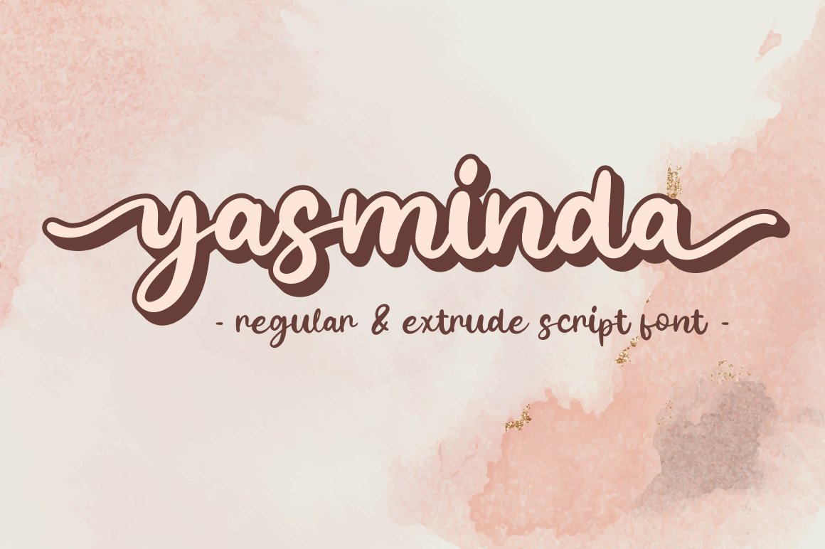 Yasminda - Layered Script Font cover image.