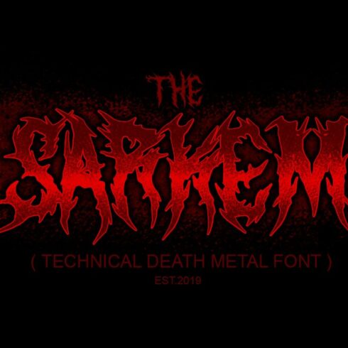 SARKEM / TECHNICAL DEATH METAL FONT cover image.
