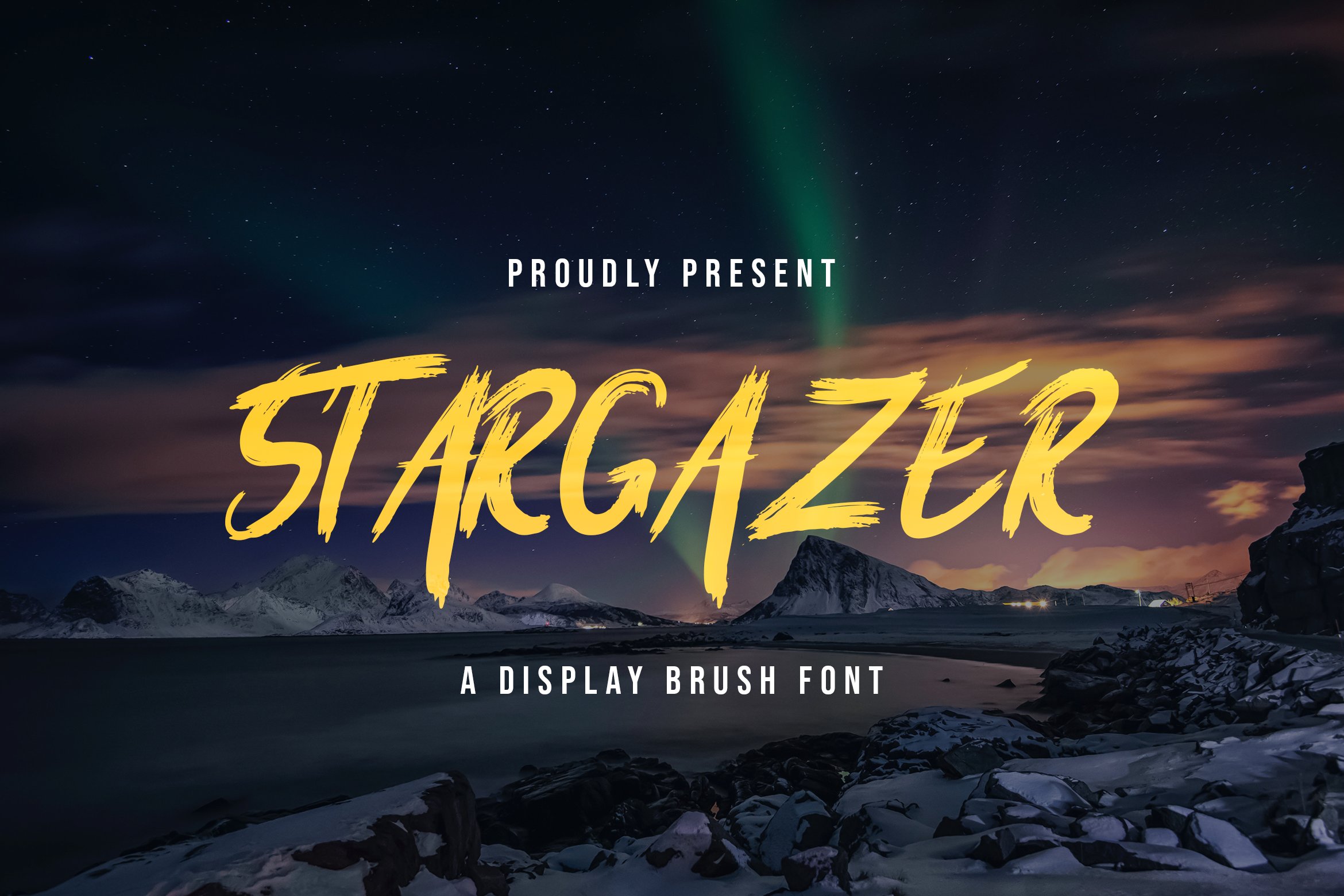 Stargaze - Creative Brush Font cover image.