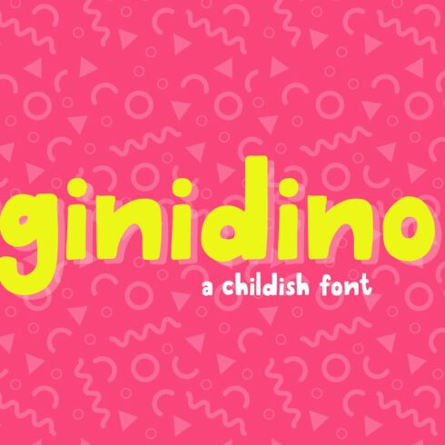 Ginidino Font cover image.