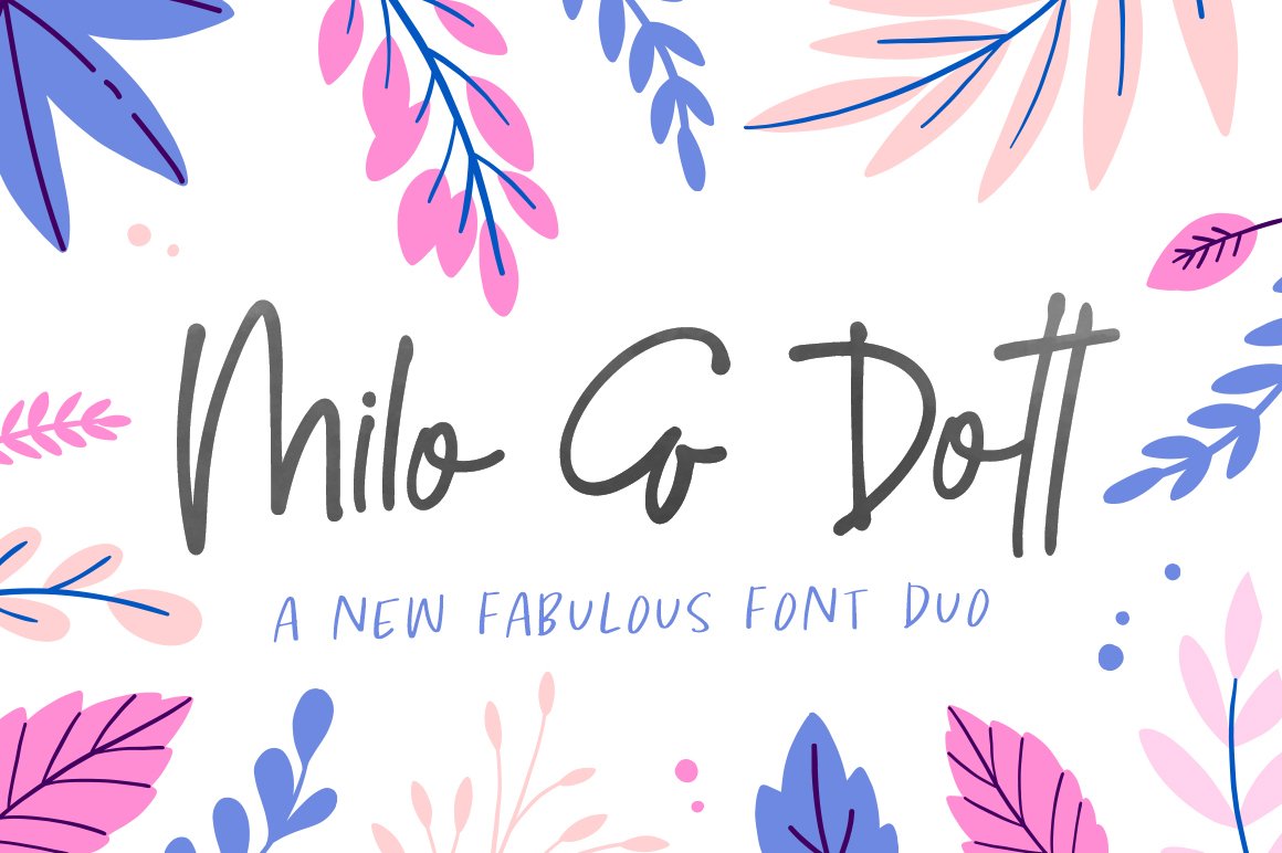 Milo & Dott Font Duo cover image.