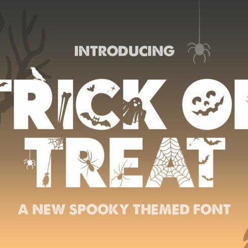 Trick or Treat Silhouette Font cover image.
