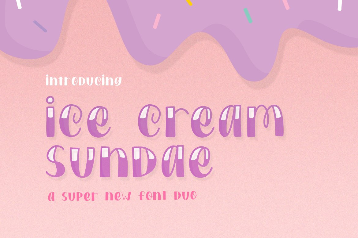 Ice Cream Sundae Font Duo cover image.