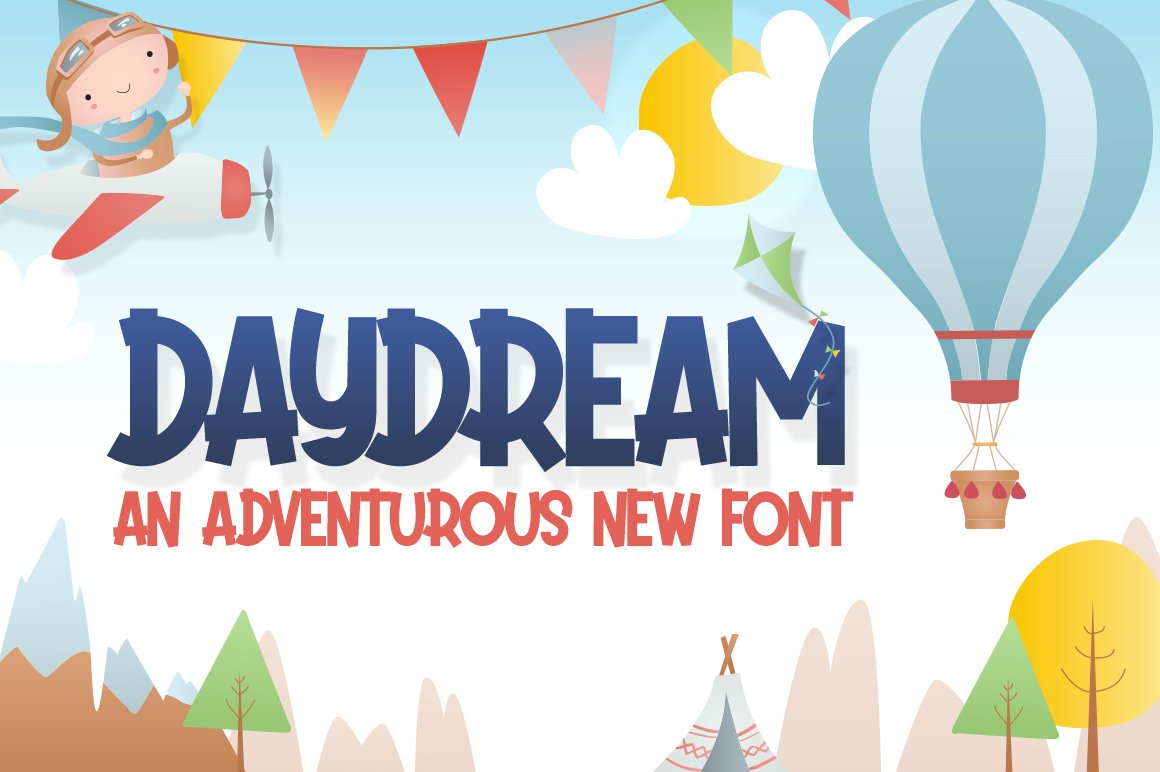 Daydream Kids Font cover image.