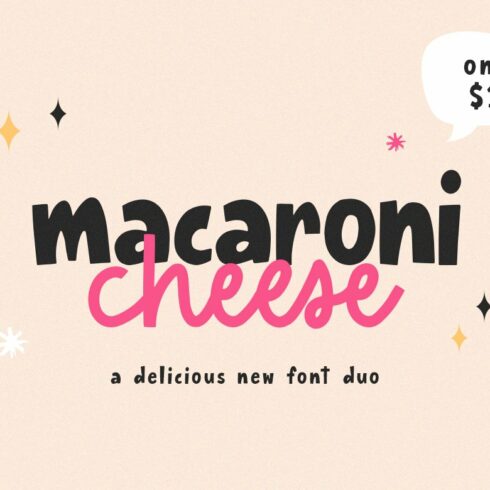 Macaroni Cheese Font Duo + Doodles cover image.