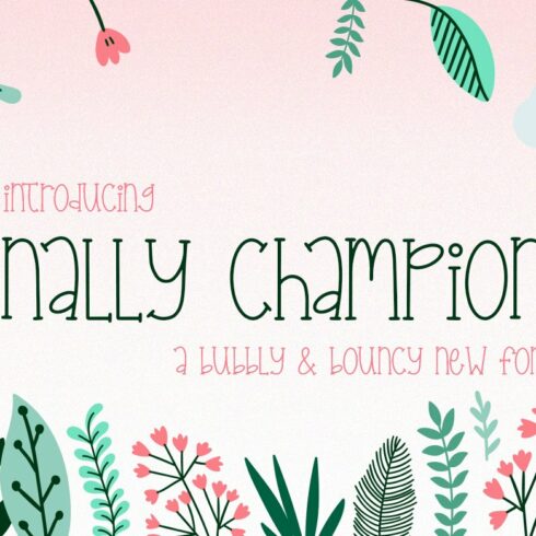 Finally Champions Font cover image.