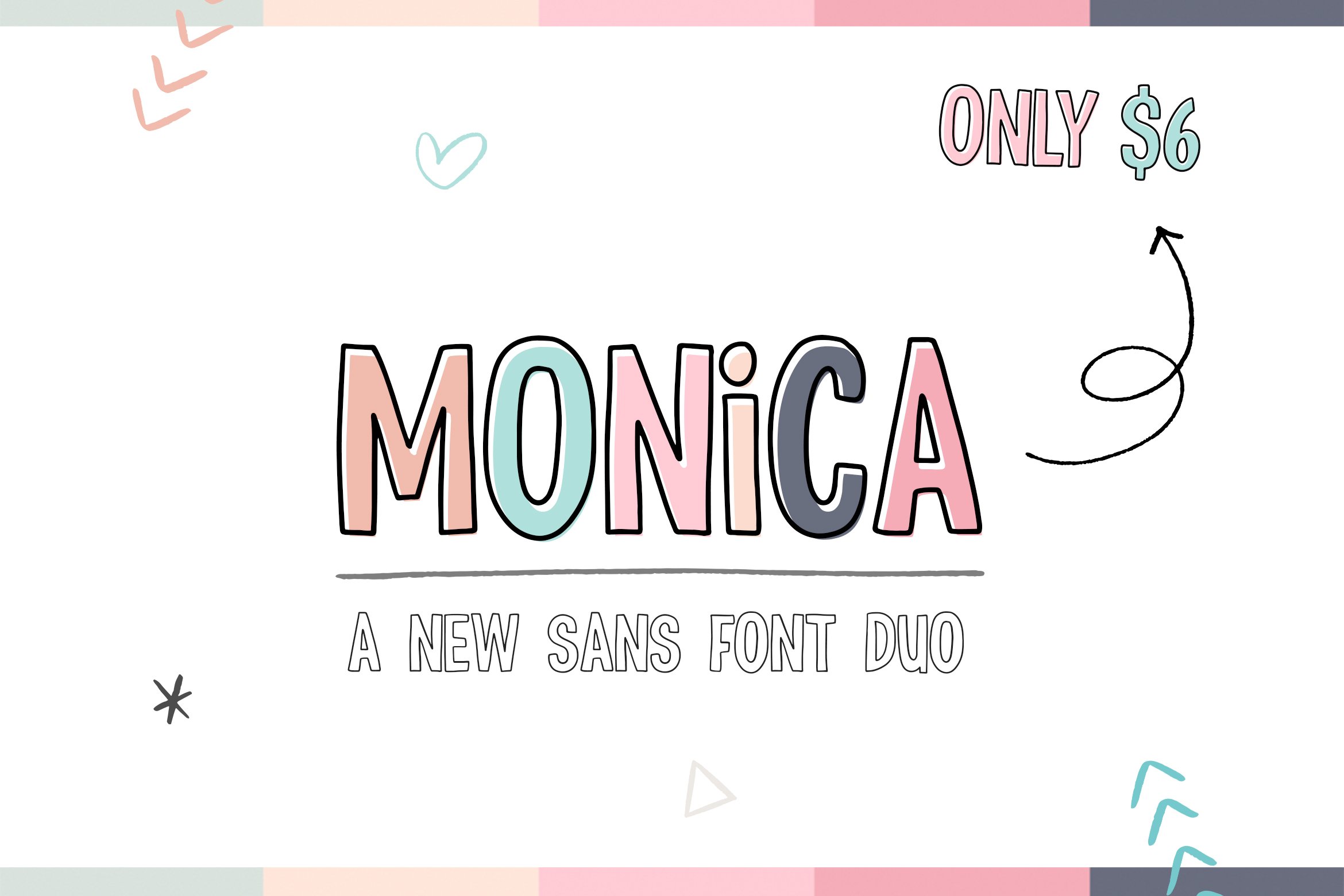 Monica Display Font Duo cover image.