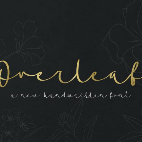 Overleaf Script Font cover image.