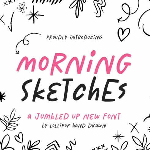 Morning Sketches Font cover image.