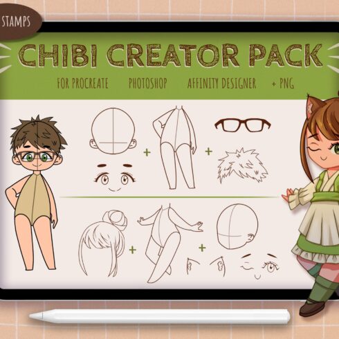 Procreate Chibi Stampscover image.