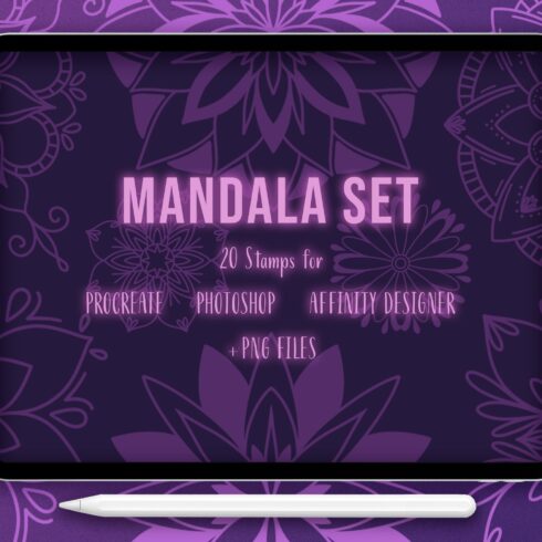 20 Mandala Stamp Brushes Setcover image.