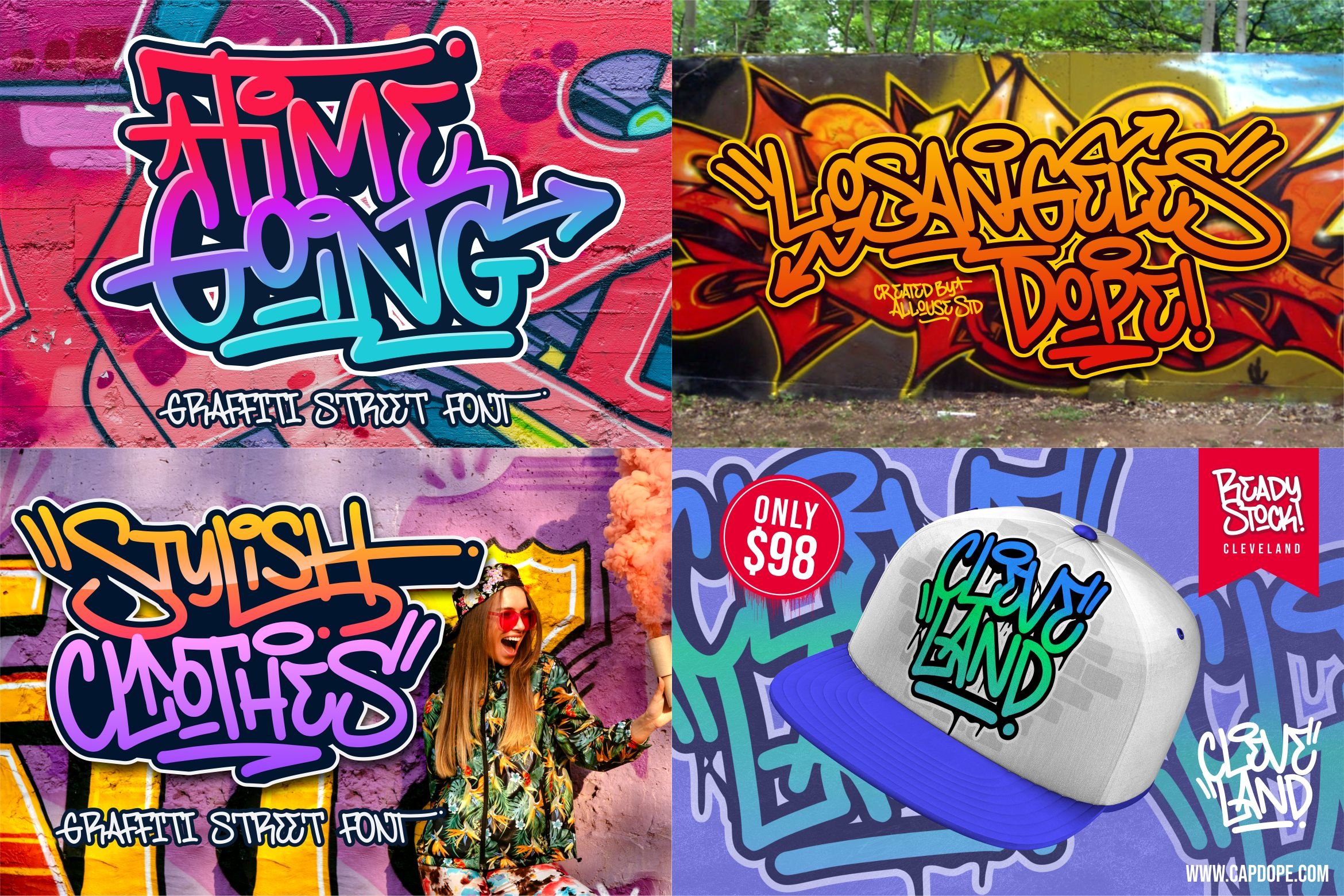 Graffiti Font Bundle Vol.1 preview image.