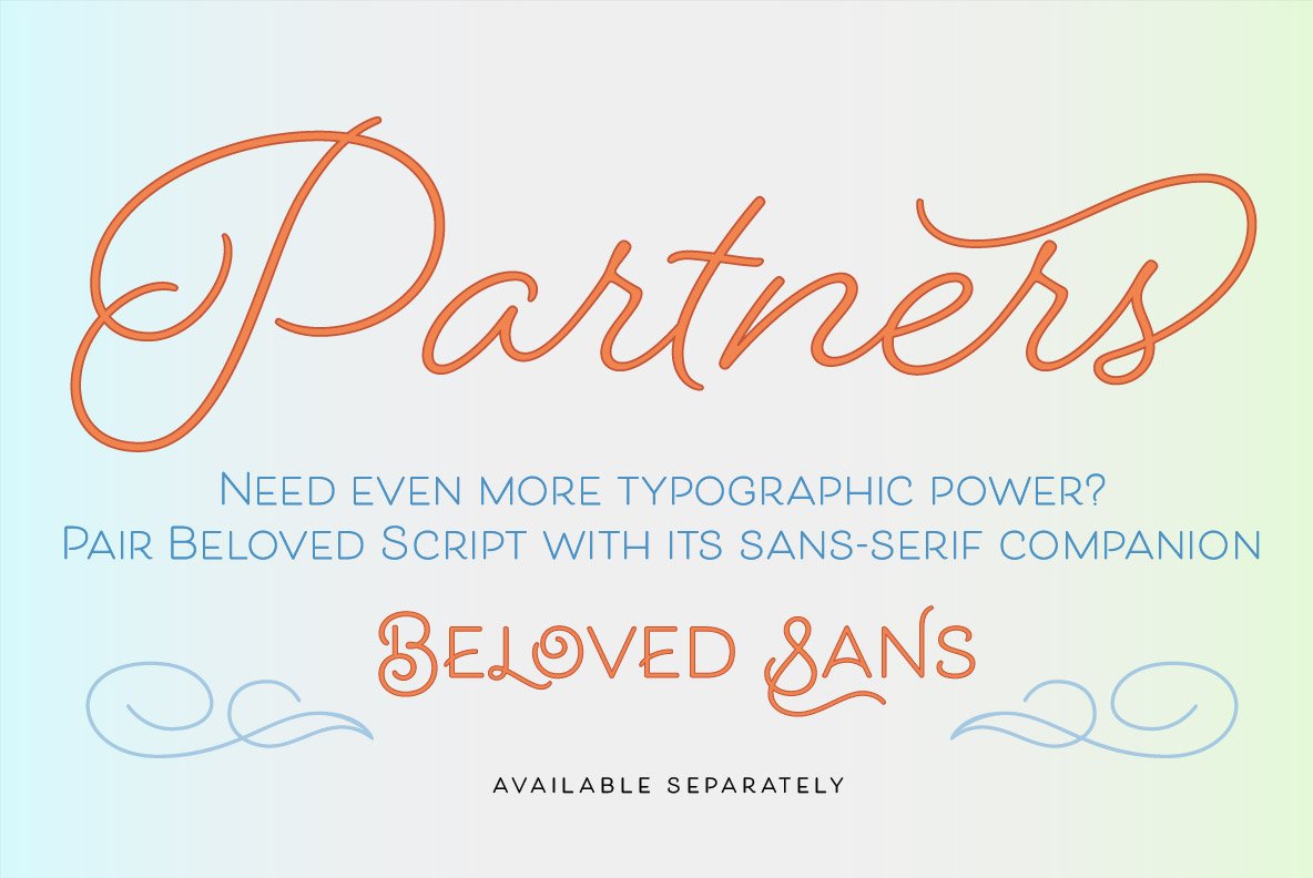 10 beloved script sans 232