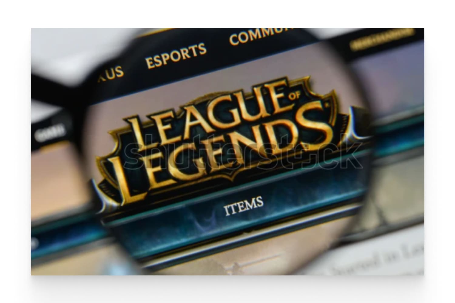 League Of Legends website homepage.