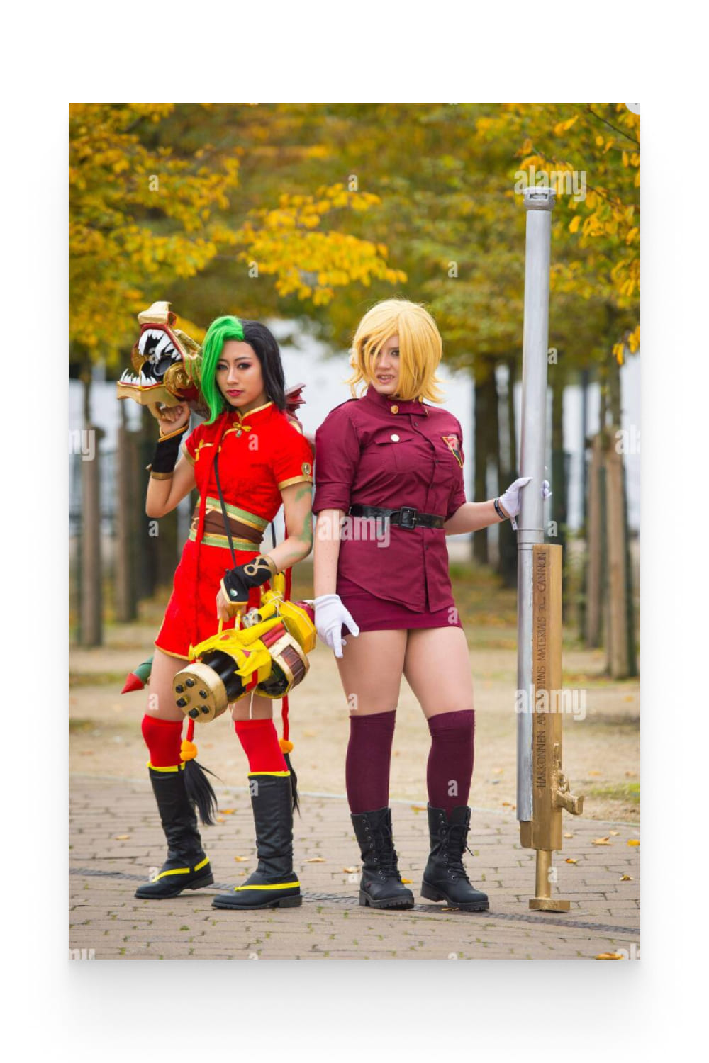 Vivien Yap as Firecracker Jinx, from the League of Legends and Teraana as Seras Victoria from the Hellsing series.