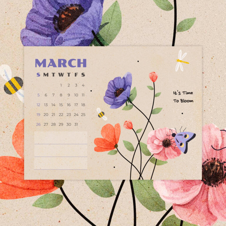 Best 40+ Free March Calendar Templates 2023 MasterBundles