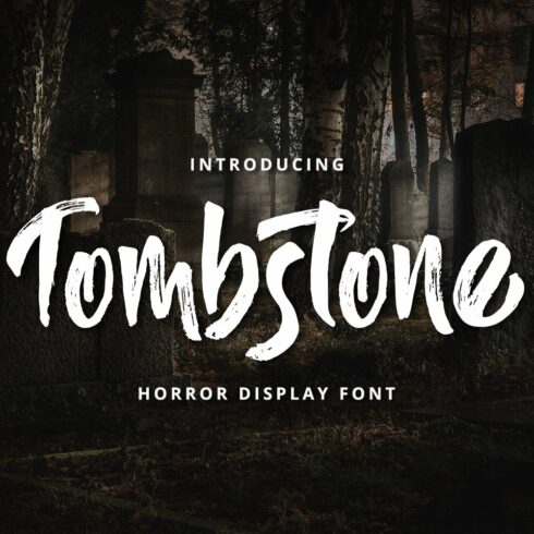 Tombstone - Horror Display Font cover image.