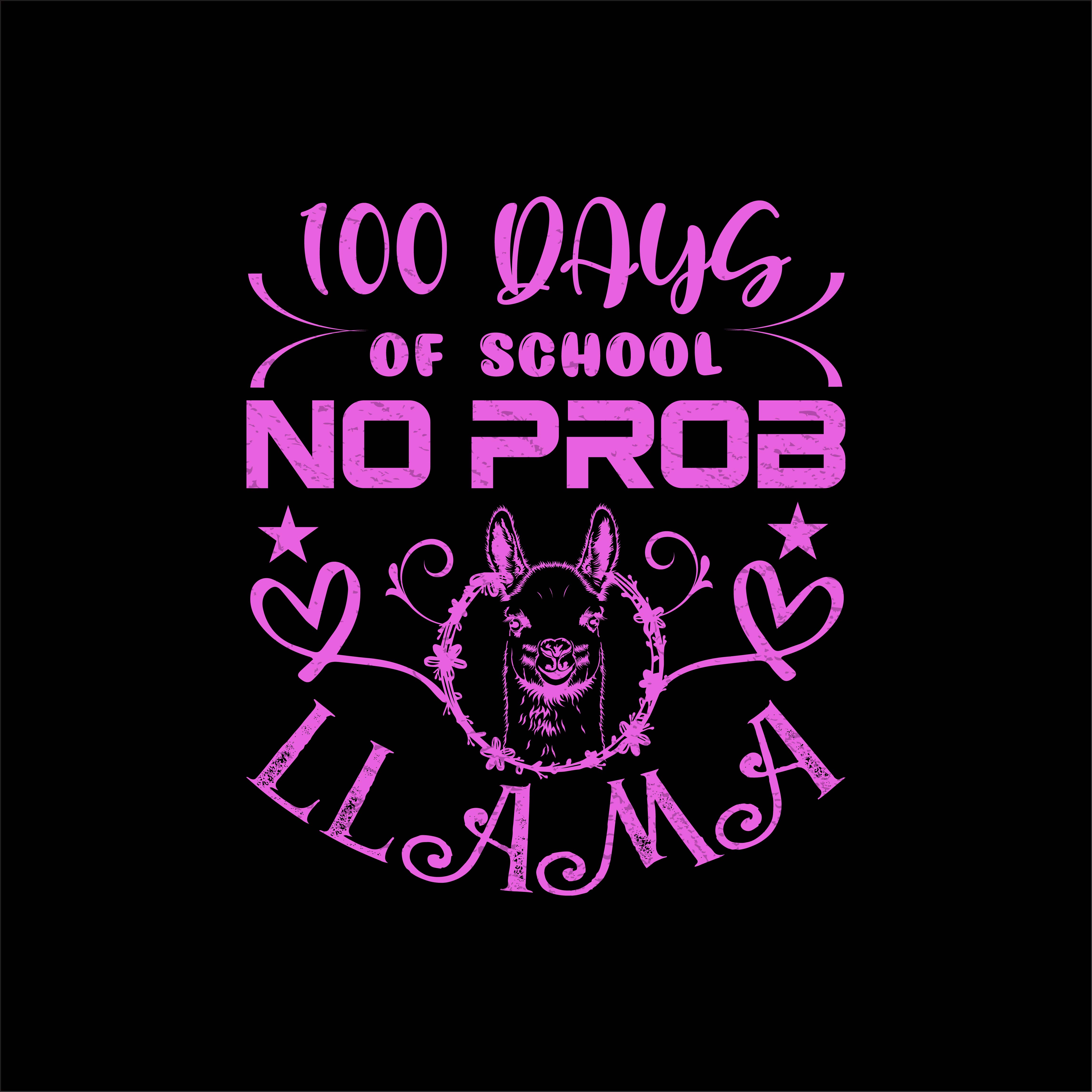 100 days of school no prob llama 618