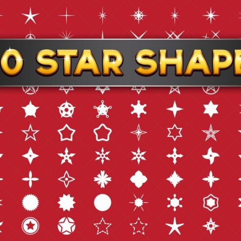 100 Vector Star Shapescover image.