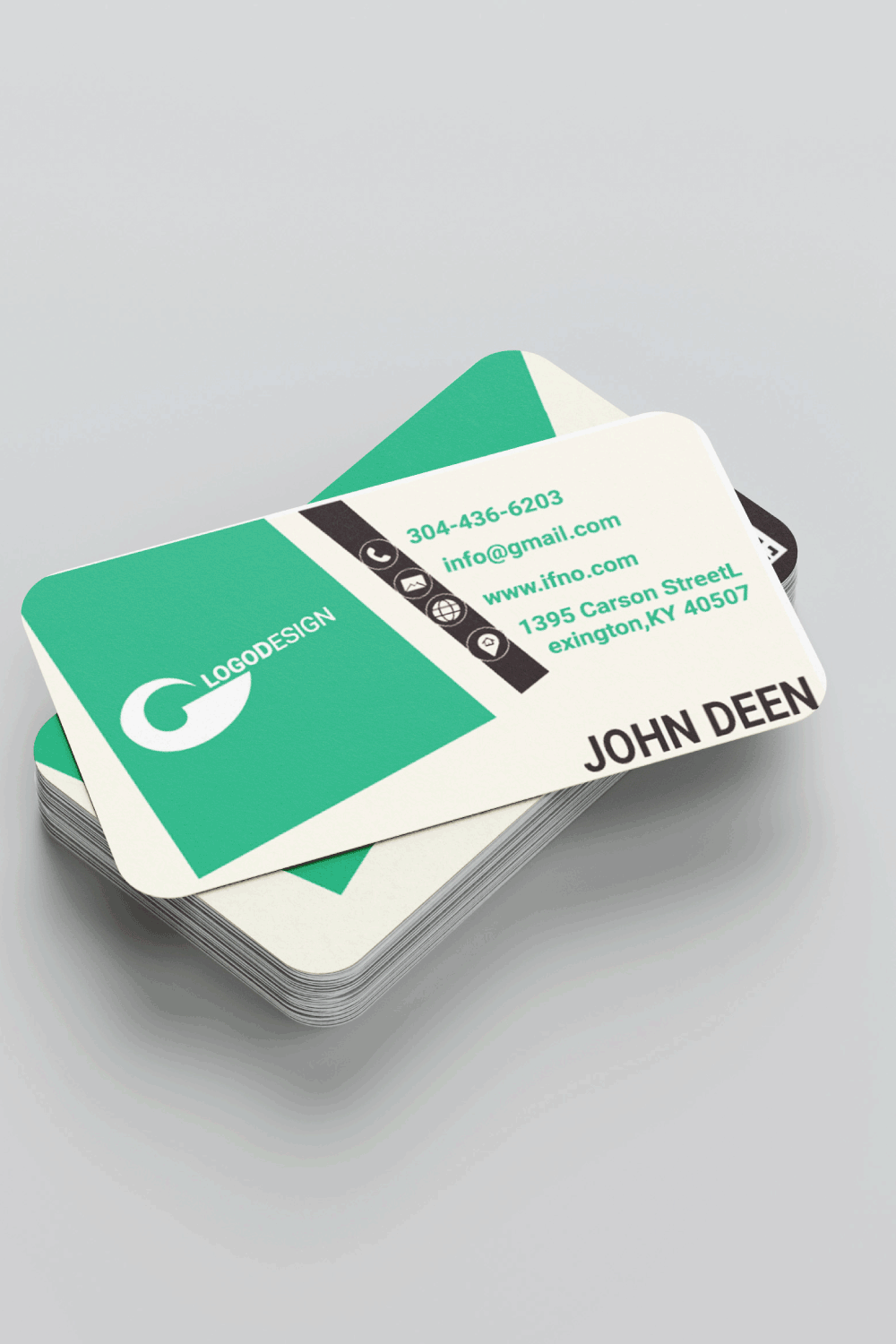 BUSINESS CARDS TEMPLATE pinterest preview image.