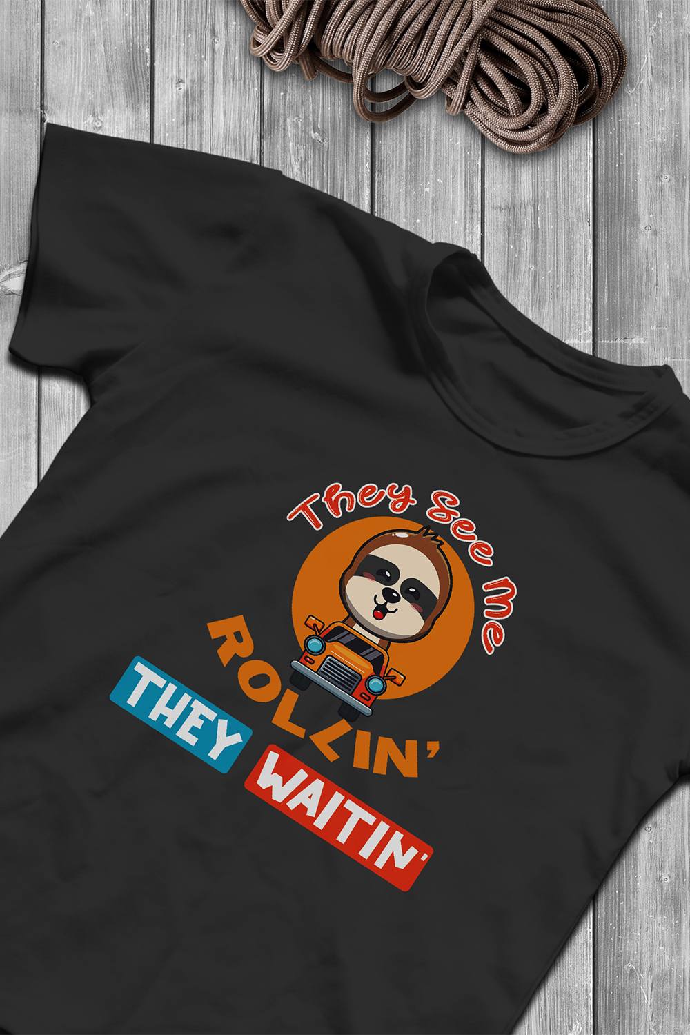 Funny Kids School Bus Driver They See Me Rollin\' They Waitin\' T-Shirt pinterest preview image.