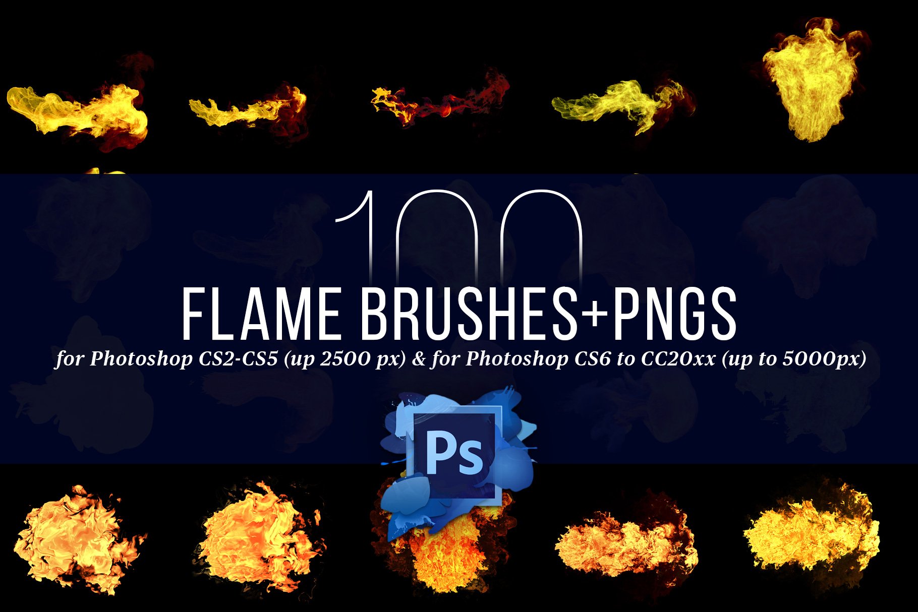 100 flame brushes for photoshop preview 03 812