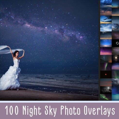 100 Night Sky Overlayscover image.