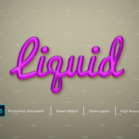 Liquid Text Effect & Layer Stylecover image.