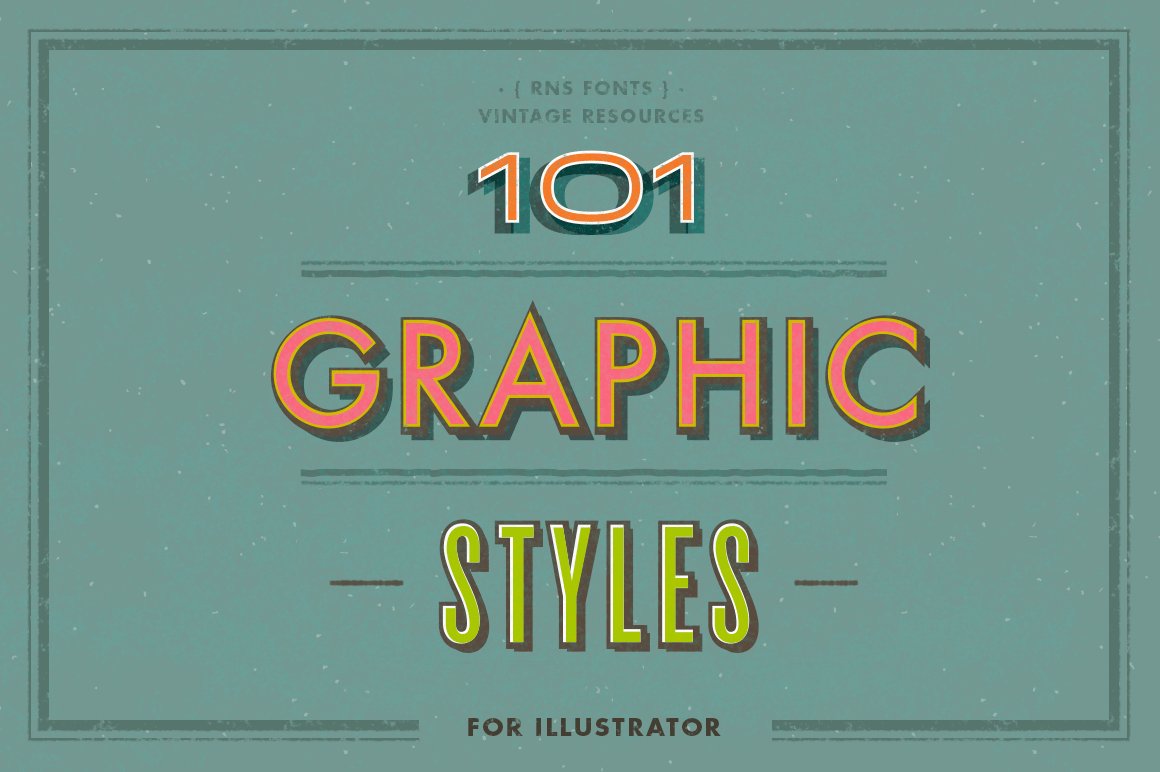 101 Graphic Styles for AIcover image.